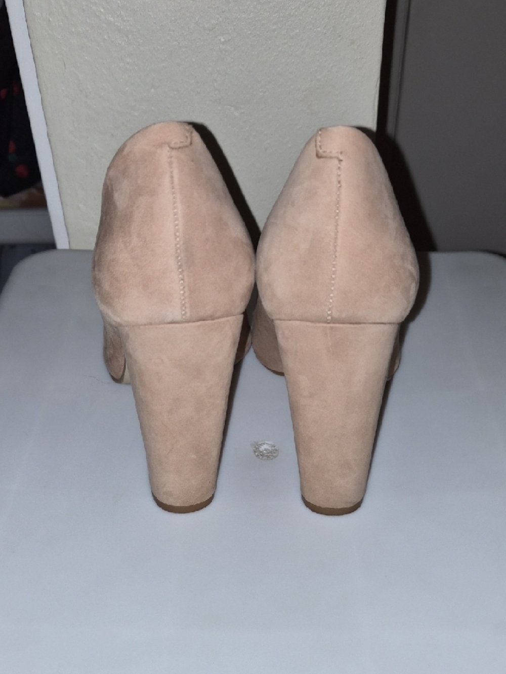 Steve Madden Nude Suede Pointed-Toe Pumps - Picture 3 of 4